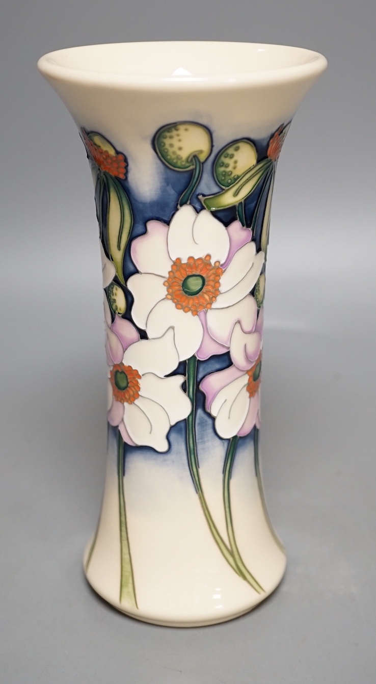 A Moorcroft trial vase by Kerri, T/D04345, 27.7.18,21cms high.